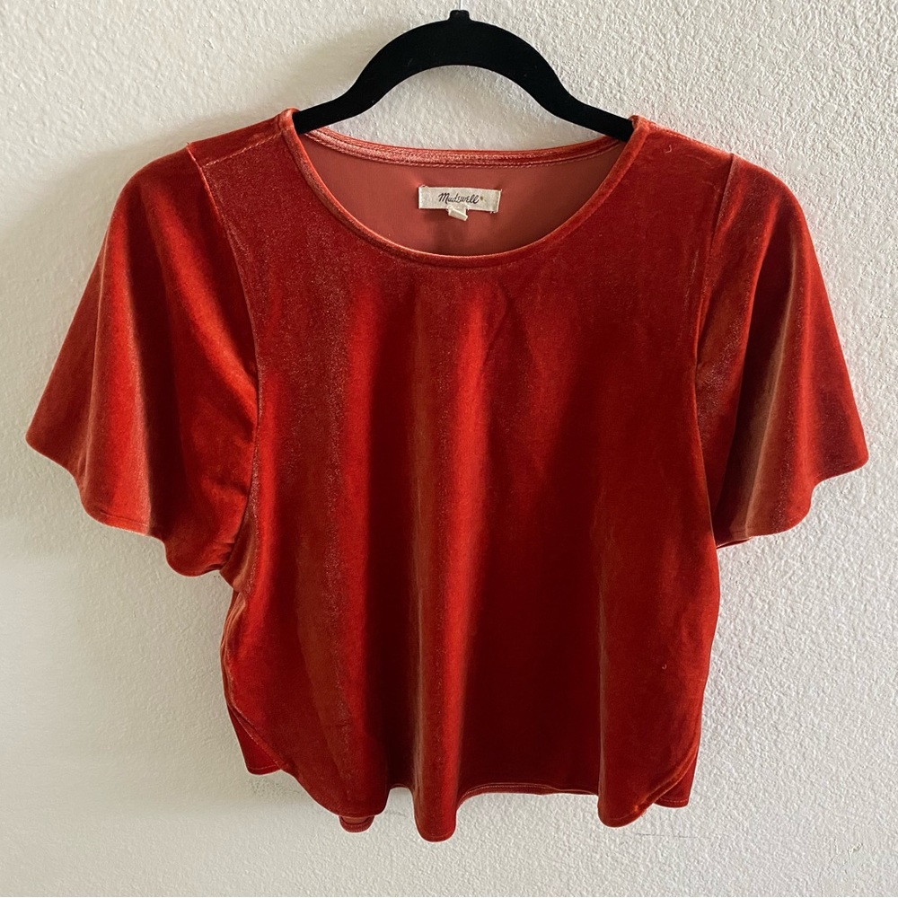 Cropped Velvety Shirt